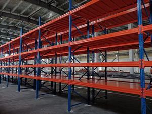 מתכוונן קל להתקין פלדה תעשייתי למינציה ערמה מדפים כבדים מתלה מזרן עם חפיסות - Product Image 2