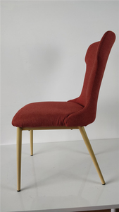 Comedor de diseño moderno de muebles de la habitación de lujo terciopelo tela <span class=keywords><strong>Silla</strong></span> de comedor con la pierna de Metal - Product Image 3