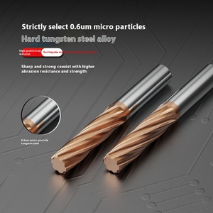 55 Độ chính xác cao Rắn vonfram thép sáo thẳng CNC h7h8 mở rộng chiều dài máy khoan lổ cacbua khoan lổ với lớp phủ - Product Image 2