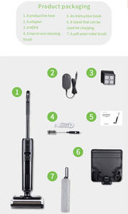 Balais et vadrouilles sans fil <span class=keywords><strong>Aspirateur</strong></span> sec et humide Machine à laver les sols Nettoyeur domestique sans fil pour hôtels - Product Image 6