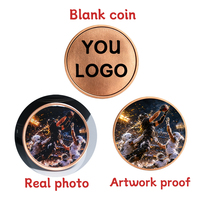 Pièce de monnaie commémorative personnalisée en cuivre pur à 99,9 %, médaille souvenir avec design imprimé UV pour cadeau de cérémonie d'anniversaire, objet de collection
