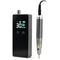 Haute vitesse professionnelle 30000 tr/min Rechargeable en plastique Portable perceuse à ongles manucure Machine ponceuse à ongles pour pédicure