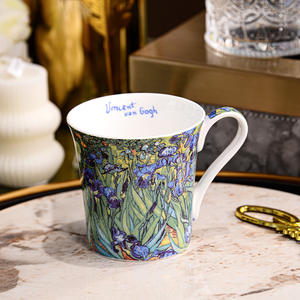 Taza <span class=keywords><strong>de</strong></span> gran capacidad Bone China, taza <span class=keywords><strong>de</strong></span> pintura al óleo artística <span class=keywords><strong>de</strong></span> moda creativa, lavavajillas, Taza <span class=keywords><strong>de</strong></span> cerámica segura para microondas para fiesta - Product Image 6