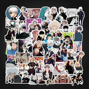 50 ชิ้นอะนิเมะการ์ตูนตกแต่งกราฟฟิตี้สติกเกอร์เด็กสมุดโน๊ตบุ๊คแล็ปท็อปเป็นมิตรกับสิ่งแวดล้อมพีวีซีตกแต่งบ้าน - Product Image 1