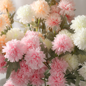 Bola de Flores de Crisantemo Artificial, Flor de Seda para Decoración de Bodas, Alta Simulación, Reutilizable, para Pasillo de Boda - Product Image 2