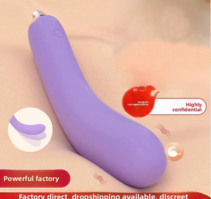 Masseur personnel souple et flexible en forme d'aubergine, rechargeable par USB, 100 % étanche, stimulation du <span class=keywords><strong>point</strong></span> <span class=keywords><strong>G</strong></span> pour la masturbation féminine - Product Image 4