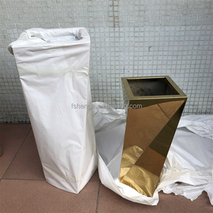 <span class=keywords><strong>Vase</strong></span> de sol moderne de luxe en acier inoxydable et jardinière décorative <span class=keywords><strong>XXL</strong></span>, <span class=keywords><strong>vase</strong></span> à fleurs en métal doré pour hôtel et décoration intérieure - Product Image 3
