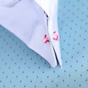 <span class=keywords><strong>Camisa</strong></span> de traje elástico de nuevo diseño con <span class=keywords><strong>gemelos</strong></span> de <span class=keywords><strong>nudo</strong></span> de seda de tres colores - Product Image 3