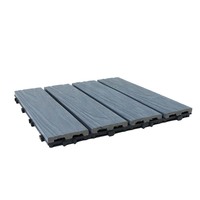 Dalles de terrasse emboîtables en WPC OEM, revêtement de sol extérieur imperméable à faire soi-même, couleurs personnalisées écologiques pour jardin et patio