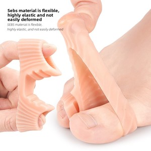 Protège-orteils SEBS pour tongs, sandales et claquettes, avec entretoises à clip fileté, coussinet de pied, double trou superposé, type bec de canard - Product Image 4