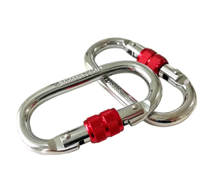 Mosquetón tipo O de acero plateado para hamaca de yoga aérea y bolsa de baile aéreo Piezas y accesorios - Product Image 1