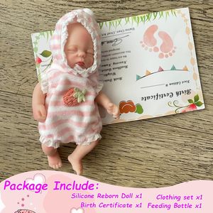 ตุ๊กตาซิลิโคนรีบอร์นขนาด 6 นิ้วสำหรับ<span class=keywords><strong>เด็ก</strong></span><span class=keywords><strong>ผ</strong></span>ู้หญิง ของเล่นมินิสุดน่ารักสำหรับ<span class=keywords><strong>เด็ก</strong></span>อายุ 3 ปีขึ้นไป - Product Image 6