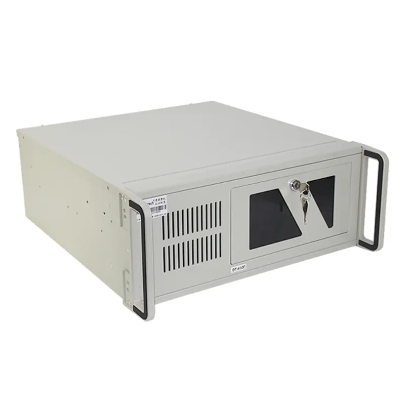 SINSMART 4U Rackmount casing Server dengan 10USB 10COM VGA + DVI komputer industri