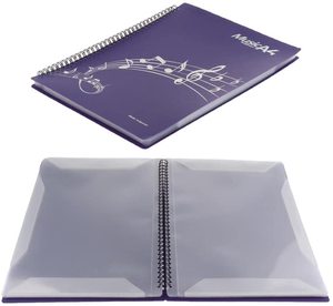 Tùy chỉnh bán buôn A4 không thấm nước PP âm nhạc thư mục trang Rỗng ra thiết kế âm nhạc điểm quản lý tập tin - Product Image 1