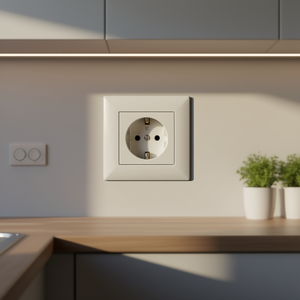 Black <b>Rubber</b> Schuko <b>Plug</b> 16A 250V With Earth Pin For European Power Socket - Product Image 3