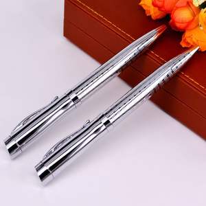 Bolígrafo de Metal con Trenza de Alambre de Acero Inoxidable de Primera Calidad, con Bola Plateada y Logotipo Personalizado Grabado - Product Image 4