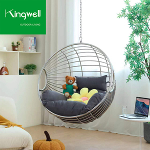 Ultimo Design moderno per il tempo libero mobili appeso bolla con singolo salotto in metallo uovo sedia Stand <span class=keywords><strong>giardino</strong></span> Patio <span class=keywords><strong>altalena</strong></span> - Product Image 3