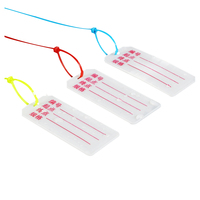 Étiquettes d'identification de fil résistantes aux déchirures, étiquettes à cordon coloré, imperméables, étiquettes de câble auto-adhésives imprimable à la main