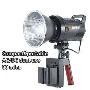 JINBEI EF-80Bi Éclairage photographique double usage AC/DC, lumière vidéo LED portable, monture Bowens pour studio photo et vidéo - Product Image 5
