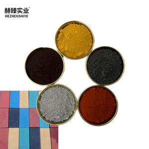 Fabricantes suministro de pigmento de óxido de hierro de hormigón permeable para baldosas pavimento de asfalto rojo cemento ultramarino Color Fe2O3 - Product Image 1