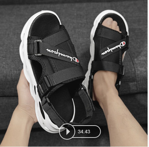 Nouvelles <span class=keywords><strong>sandales</strong></span> pour hommes, bout ouvert, décontractées, semelle souple, semelle épaisse, confortables, respirantes, plage, extérieur, <span class=keywords><strong>homme</strong></span>, chaussures pour hommes - Product Image 3