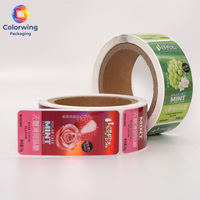 Etiquetas de Película Láser Brillante Personalizadas al por Mayor, Etiquetas Adhesivas en Rollo de Alta Calidad para Marca de Múltiples Productos, Resistentes al Agua, para Alimentos