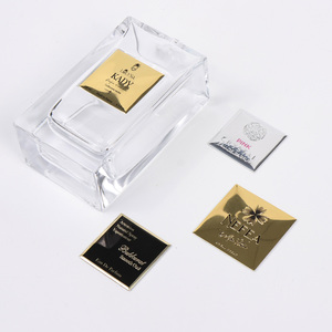 Hairline Finish Aluminum Metal Stickers Elegant Silver Anodized Logo Plates for Premium Office Partitioning - Product Image 4