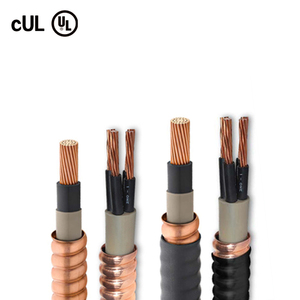 Bán buôn 1/3 lõi đồng 1/0 2/0 3/0 4/0 AWG 250mcm 300mcm 500mcm ul 2196 ULC-S139 bọ<span class=keywords><strong>c</strong></span> thép loại MC <span class=keywords><strong>c</strong></span>áp chống cháy dây - Product Image 2