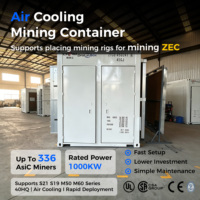 Conteneur de minage Bitcoin Drolin Box 40 pieds à refroidissement par air, 270 mineurs S21, ventilation intelligente, solution de ferme extérieure