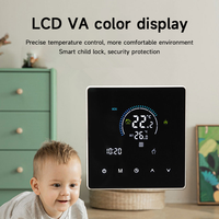 Termostato Inteligente GEYA AC90V~240V 3A con Pantalla LCD a Color, Control Táctil, Calentamiento de Agua Eléctrico, Función de Bloqueo, Resistente al Fuego
