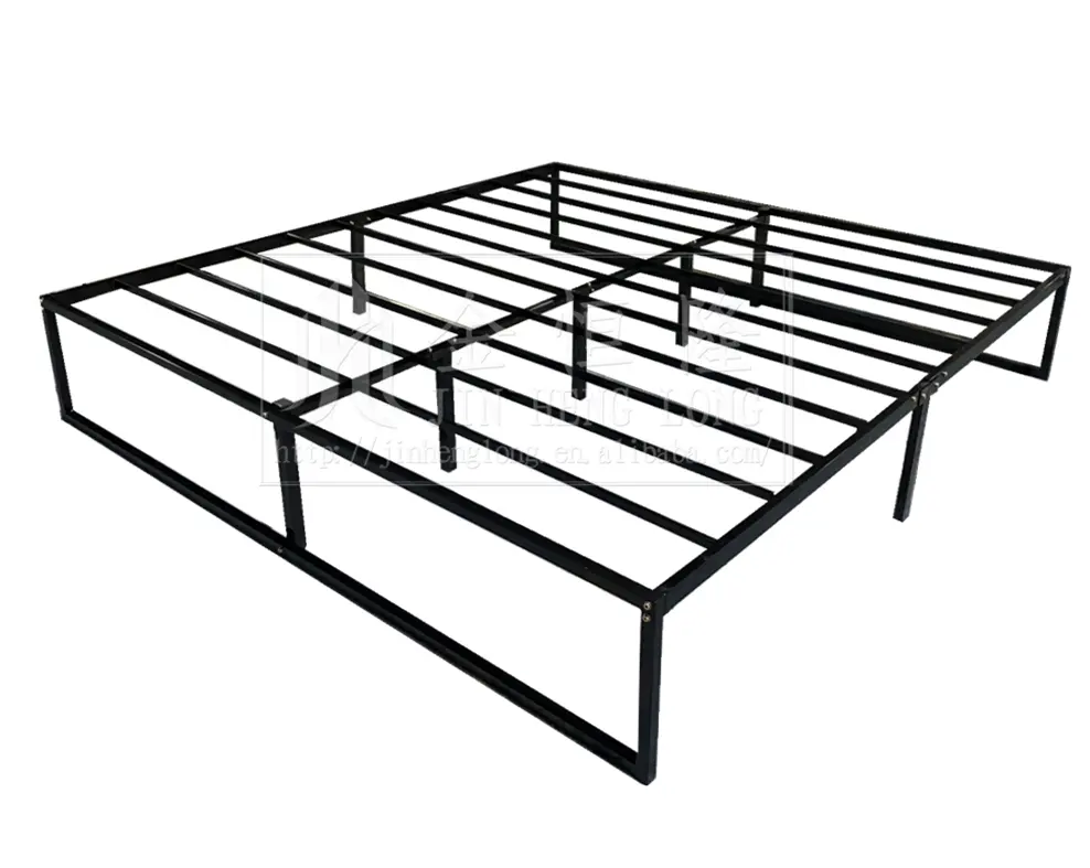 Cadre de lit à plate-forme métallique, 10 pièces, sans boîte, ressort