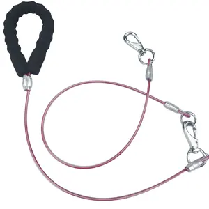 Dog Leash Dog Pile Chain Iron Chain Fixed Pet Traction Rope Coiled Steel Wire Rope Dog Leash