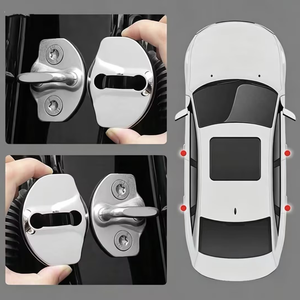 Couvre-serrures de porte de haute qualité et à bon prix, 4 pièces en acier inoxydable pour accessoires Tesla Highland Model 3 - Product Image 5
