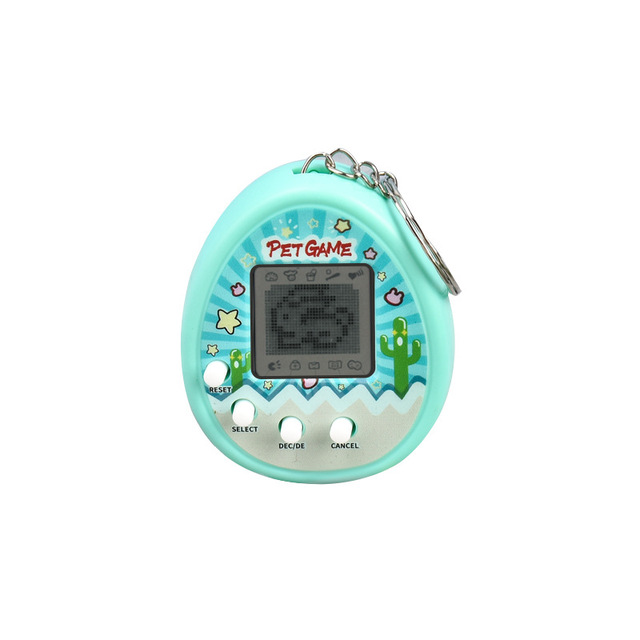 Custom Electronic Pet Feeding Machine Pet Egg Virtual Pet Raising Mini Handheld Game Keychain