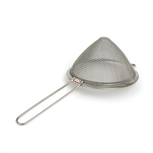 Stainless Steel Strainer With Long Handle Multi Functional Kitchen Sieve For Cooking And Draining Food - Product Image 5