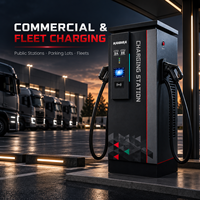 Chargeur EV extérieur HAIDIRA Dark Design 120-400kW avec auvent pare-soleil, recommandé pour les régions chaudes