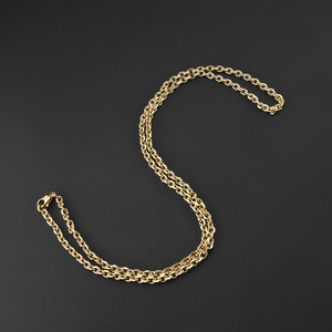 Collier chaîne biseautée en acier inoxydable, ton argent antique, bijou unisexe, accessoire cadeau - Product Image 3