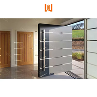 Porte d'entrée pivotante en aluminium pour villa de luxe, porte d'entrée pivotante moderne, porte d'entrée pivotante