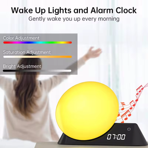 Smart <b>LED</b> Wake Up <b>Light</b> with APP Control White Noise Alarm Clock RGB <b>Night</b> Lamp for Kids Bedroom - Product Image 3