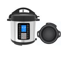 Cuisinière électrique à pression multifonctionnelle ST604-M09 à commande micro-ordinateur, 14 programmes, antiadhésive, en acier inoxydable, classe énergétique A