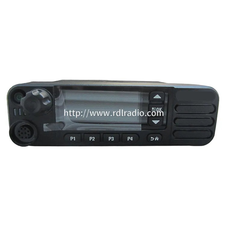 M8668i Radio mobil, cakupan komunikasi lebar 50watt Vhf Uhf Radio seluler Vhf Uhf