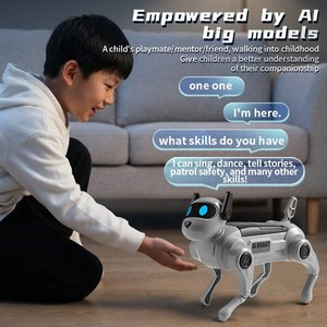 Kit de codage DIY pour chien robot IA à 13 commandes vocales avec modes <span class=keywords><strong>Patrouille</strong></span> et Danse, <span class=keywords><strong>Jouet</strong></span> interactif intelligent, <span class=keywords><strong>Jouet</strong></span> éducatif STEM pour enfants - Product Image 3