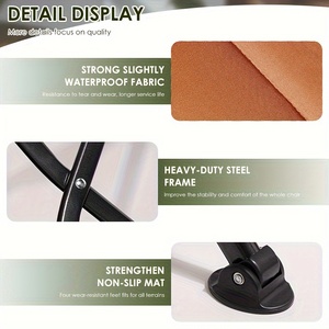 Sillas de Camping Plegables con Respaldo Ajustable, Cómodas para Pesca, Playa y Exteriores, Precio de Fábrica Personalizado - Product Image 4