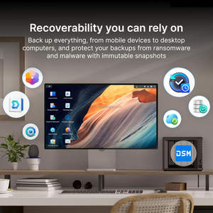 SJ 4-Bay DiskStation DS925+ NAS (ohne Festplatten) Ryzen V1500B 4GB RAM 2x RJ45 (2.5GbE) 2 M.2 NVMe 1 Typ-C 2x USB3.2 Lagernd - Product Image 6