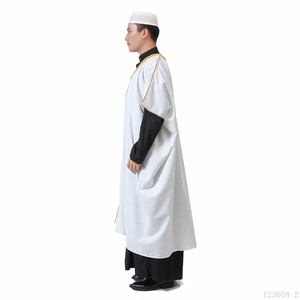 Túnica Árabe Islámica Bisht para Hombre de Alta Calidad y Bajo Precio, Estilo Dubai, para Eid, Saudí, para Fiestas, Antiestática y Transpirable - Product Image 3