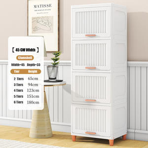 <span class=keywords><strong>Armario</strong></span> de cocina elegante de 45 <span class=keywords><strong>CM</strong></span> de ancho, organizador de puerta deslizante, <span class=keywords><strong>armario</strong></span> de almacenamiento de pie - Product Image 2