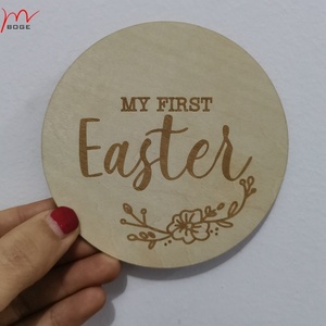 Plaque d'annonce personnalisée « Hello World, <span class=keywords><strong>je</strong></span> <span class=keywords><strong>suis</strong></span> <span class=keywords><strong>là</strong></span> », en bois découpé au laser, accessoire photo, conçue et personnalisée - Product Image 2