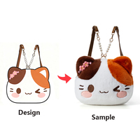 Fabricant de peluches jouet en peluche personnalisé sac en peluche souple pour voyage à bandoulière sac à dos en peluche personnalisé