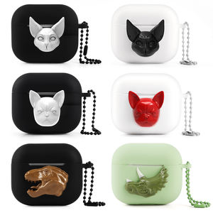 Étui en silicone personnalisé en forme de tyrannosaure 3D pour écouteurs de dinosaures pour <span class=keywords><strong>Airpods</strong></span> Pro 2 3 - Product Image 2