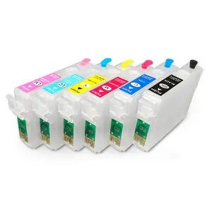 Ocbestjet Hot Selling T0791-T0796 Navulbare Inkt Cartridge Met Reset Chip Voor Epson 1400 PX700W PX800FW P50 1500W Printer
